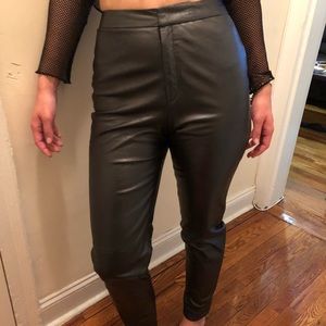 dana buchman leather pants